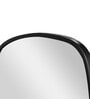 Bold Black Mild Steel Ohana Oval Floor Mirror with Stand