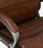 Bold Leatherette  Ergonomic Office Chair in Brown Colour