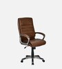 Bold Leatherette  Ergonomic Office Chair in Brown Colour