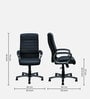 Bold Leatherette Executive Chair in Black Finish