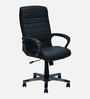 Bold Leatherette Executive Chair in Black Finish