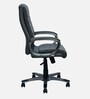 Bold Leatherette Executive Chair In Black Finish