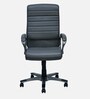 Bold Leatherette Executive Chair In Black Finish
