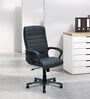 Bold Leatherette Executive Chair In Black Finish