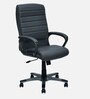 Bold Leatherette Executive Chair In Black Finish