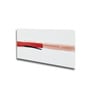 Bold Red and Black Canvas Wall Painting White Frame