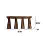 Bole 4 Lights Brown Solid Wood Flush Mounted Ceiling Light
