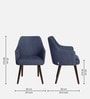 Bolivar Dining Chair In Navy Blue Colour