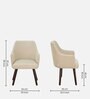 Bolivar Dining Chair In Beige Colour