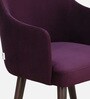 Bolivar Velvet Dining Chair In Purple Colour