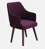 Bolivar Velvet Dining Chair In Purple Colour