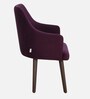 Bolivar Velvet Dining Chair In Purple Colour