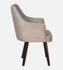 Bolivar Velvet Dining Chair In Beige Colour