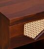 Bolivia Solid Wood Bed Side Table in Wenge Finish with Drawer