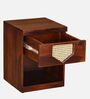 Bolivia Solid Wood Bed Side Table in Wenge Finish with Drawer