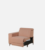 Bologna Fabric 2 Seater Motorized Recliner with Speaker and Charger In Pink Colour