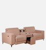 Bologna Fabric 2 Seater Motorized Recliner with Speaker and Charger In Pink Colour