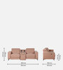 Bologna Fabric 2 Seater Motorized Recliner with Speaker and Charger In Pink Colour