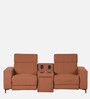 Bologna Fabric 2 Seater Motorized Recliner with Speaker and Charger  In Rust Colour