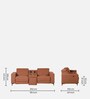Bologna Fabric 2 Seater Motorized Recliner with Speaker and Charger  In Rust Colour