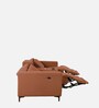Bologna Fabric 2 Seater Motorized Recliner with Speaker and Charger  In Rust Colour