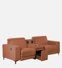 Bologna Fabric 2 Seater Motorized Recliner with Speaker and Charger  In Rust Colour