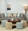 Bolsward Sheesham Wood Nesting Coffee Table Set in Provincial Teak Finish With 4 Stools Bolsward Sheesham Wood Nesting Coffee Table Set in Provincial Teak Finish With 4 Stools
