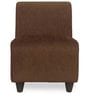 Bolt One Seater Sofa without Armrest in Brown Colour