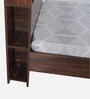 Boltera Single Bed in Dark Walnut Finish with Drawer Storage Boltera Single Bed in Dark Walnut Finish with Drawer Storage