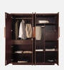 Bolton 4 Door Wardrobe With Drawer And Locker In Brown Finish