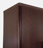 Bolton 3 Door Wardrobe With Drawer And Locker In Brown Finish