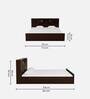 Bolton King Size Bed in Wenge Finish with Box Storage