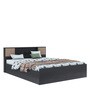Bolton Plus Queen Size Bed with Box Storage in Wenge Colour