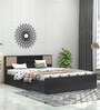 Bolton Plus Queen Size Bed with Box Storage in Wenge Colour