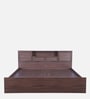 Bolton Queen Size Bed in Walnut Finish with Box Storage
