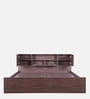 Bolton Queen Size Bed in Walnut Finish with Box Storage