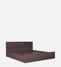 Bolton Queen Size Bed in Walnut Finish with Box Storage
