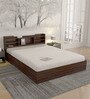 Bolton Queen Size Bed in Dark Maple Finish with Box Storage