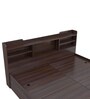Bolton Queen Size Bed in Dark Maple Finish with Box Storage