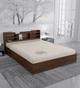 Bolton Queen Size Bed in Dark Maple Finish with Box Storage