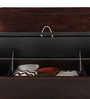 Bolton Solid Wood Queen Size Bed in Brown Finish with Hydraulic Storage