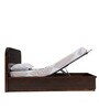Bolton Solid Wood Queen Size Bed in Brown Finish with Hydraulic Storage