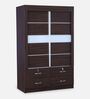 Bolton Sliding Door Wardrobe in Walnut Finish