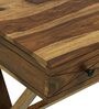 Bolzano Sheesham Wood Study Table In Rustic Teak Finish