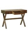 Bolzano Sheesham Wood Study Table In Rustic Teak Finish