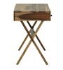 Bolzano Sheesham Wood Study Table In Rustic Teak Finish