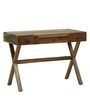 Bolzano Sheesham Wood Study Table In Rustic Teak Finish