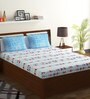 Axia Cotton 120TC Double Bedsheet with 2 Pillow Covers