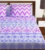 Axia Cotton 120TC Double Bedsheet with 2 Pillow Covers