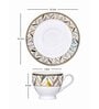 Bone China Tea/Coffee Cup Saucer Set of 12pcs